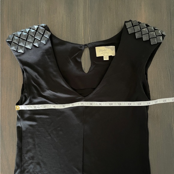 Elizabeth and James Black Leather Studded Shoulder Moto Bladerunner Look - Picture 9 of 9